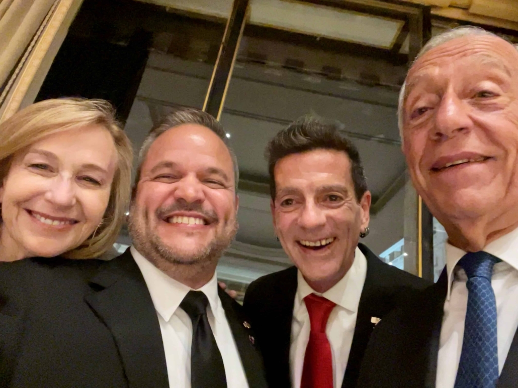 Victor Quiñones meets the President of Portugal and U.S. Ambassador